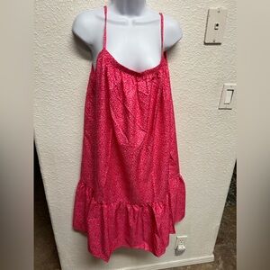 Camibloom size 2XL pink Spagetti strap summer dress